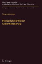Menschenrechtlicher Gleichheitsschutz af Tilmann Altwicker