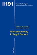 Interpersonality in Legal Genres