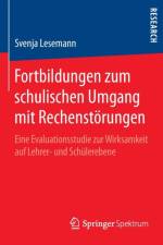 Fortbildungen zum schulischen Umgang mit Rechenstoerungen af Svenja Lesemann