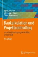 Baukalkulation und Projektcontrolling af Egon Leimböck