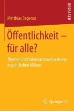 Offentlichkeit - fur alle? af Matthias Begenat