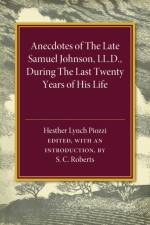 Anecdotes of the Late Samuel Johnson af Hesther Lynch Piozzi