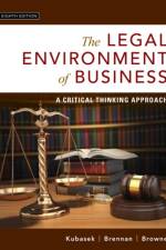 Legal Environment of Business, The af Nancy Kubasek