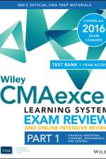 Wiley CMAexcel Learning System Exam Review 2016 and Online Intensive Review : Part 1, Financial Planning, Performance and Control Set af IMA