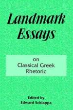 Landmark Essays on Classical Greek Rhetoric