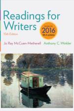Readings for Writers, 2016 MLA Update af Jo Ray (Glendale Community College McCuen-Metherell