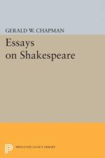 Essays on Shakespeare af Gerald Wester Chapman