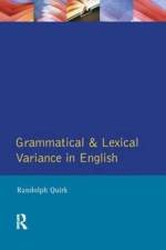 Grammatical and Lexical Variance in English