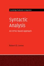 Syntactic Analysis af Robert D. (Ohio State University) Levine