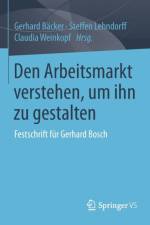 Den Arbeitsmarkt Verstehen, Um Ihn Zu Gestalten