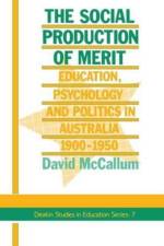 The Social Production Of Merit af David McCallum
