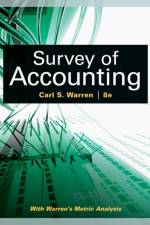Survey of Accounting af Carl (University of Georgia Warren