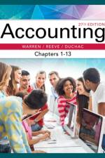 Accounting, Chapters 1-13 af Carl (University of Georgia Warren