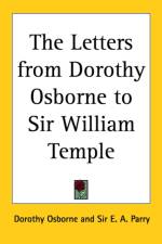Letters from Dorothy Osborne to Sir William Temple af Dorothy Osborne