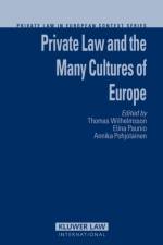 Private Law and the Many Cultures of Europe af Thomas Wilhelmsson