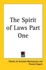 Spirit of Laws Part One af Charles de Secondat