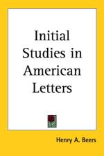 Initial Studies in American Letters af Henry A. Beers