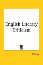 English Literary Criticism af Various