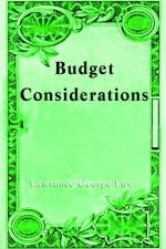 Budget Considerations af Lawrance George Lux