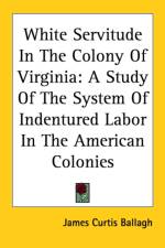 White Servitude In The Colony Of Virginia af James Curtis Ballagh