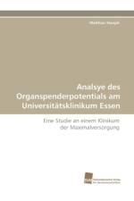 Analsye Des Organspenderpotentials Am Universitatsklinikum Essen af Matthias Stanjek