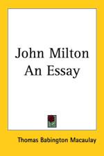 John Milton An Essay af Baron Thomas Babington Macaulay