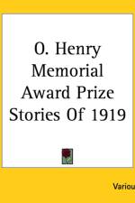 O. Henry Memorial Award Prize Stories Of 1919 af Various