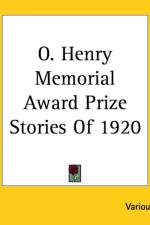O. Henry Memorial Award Prize Stories Of 1920 af Various