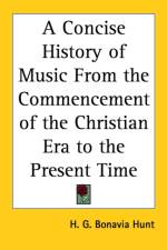 Concise History of Music From the Commencement of the Christian Era to the Present Time af H. G. Bonavia Hunt