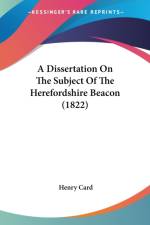 Dissertation On The Subject Of The Herefordshire Beacon (1822) af Henry Card