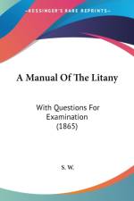 Manual Of The Litany af S. W.