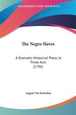 Negro Slaves af August von Kotzebue