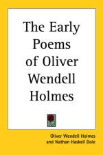 Early Poems of Oliver Wendell Holmes af Oliver Wendell Holmes