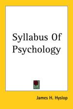 Syllabus Of Psychology af James H. Hyslop