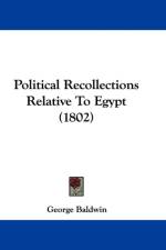Political Recollections Relative To Egypt (1802) af George Baldwin