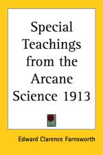 Special Teachings from the Arcane Science 1913 af Edward Clarence Farnsworth