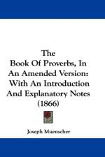 Book Of Proverbs, In An Amended Version af Joseph Muenscher