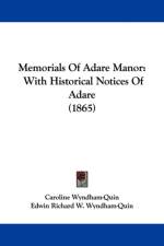 Memorials Of Adare Manor af Caroline Wyndham-Quin