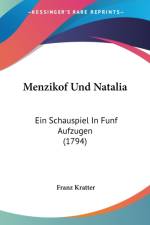 Menzikof Und Natalia af Franz Kratter