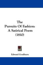 Pursuits Of Fashion af Edward Goulburn