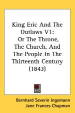 King Eric And The Outlaws V1 af Bernhard Severin Ingemann