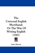 Universal English Shorthand af John Byrom