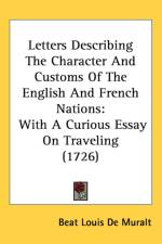 Letters Describing The Character And Customs Of The English And French Nations af Beat Louis de Muralt