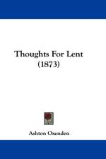 Thoughts For Lent (1873) af Ashton Oxenden