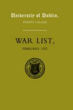 University of Dublin War List 1922 af M. W. J. Fry