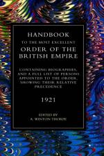 Handbook to the Most Excellent Order of the British Empire(1921) af A. Winton Thorpe