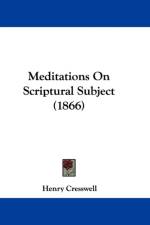 Meditations On Scriptural Subject (1866) af Henry Cresswell