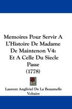 Memoires Pour Servir A L'Histoire De Madame De Maintenon V4 af Laurent Angliviel de La Beaumelle