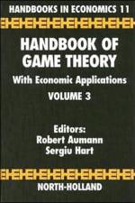 Handbook of Game Theory with Economic Applications