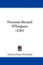 Nouveau Recueil D'Enigmes (1741) af Francois Gayot de Pitaval